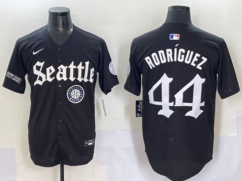 Men 2025 Seattle Mariners #44 Rodriguez Five generations Joint Name Nike MLB Jersey style 15->oklahoma city thunder->NBA Jersey